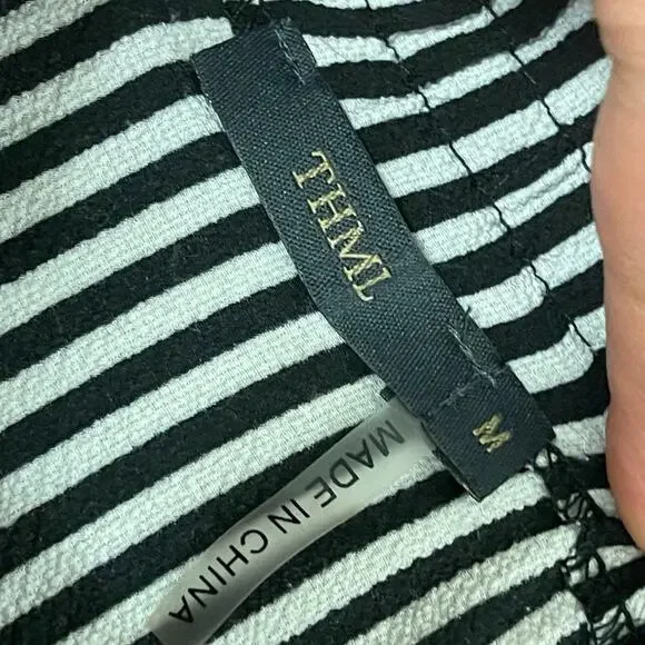 ANTHROPOLOGIE - THML - Stripe and Floral Off the Shoulder Blouse - Picture 3 of 5